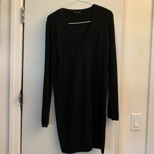 Club Monaco knit black dress